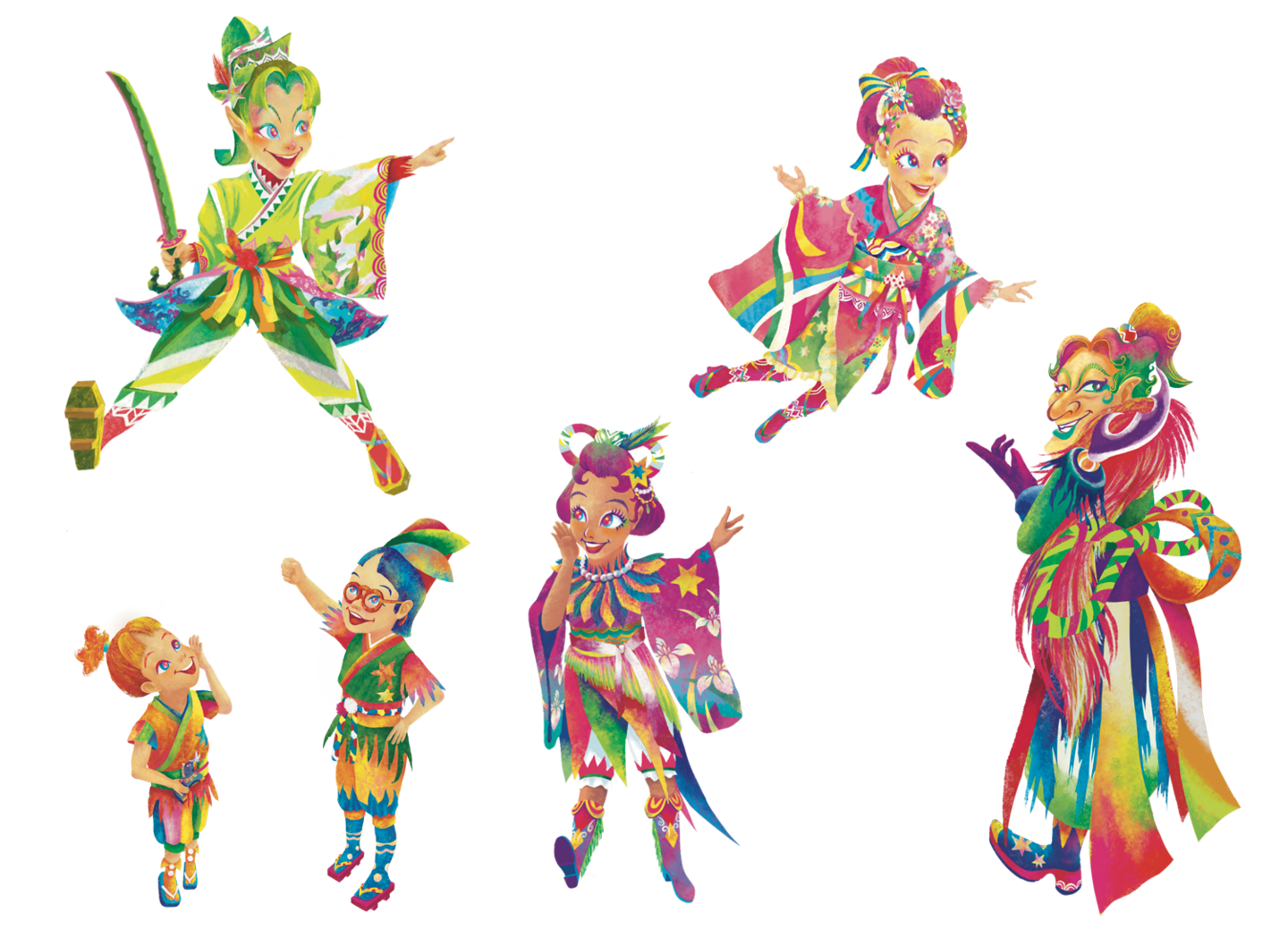 マグカルシアター in アートホール参加公演 舞台『桜舞し、若葉の芽吹くころ』キャラクター